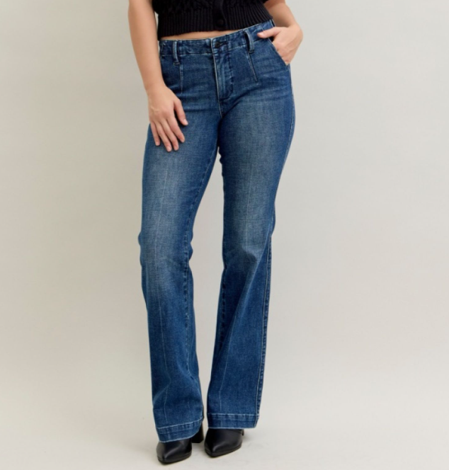 Judy Blue Mid Rise Trouser Bootcut