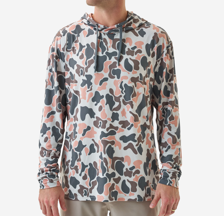 BURLEBO PERFORMANCE HOODIE-  VINTAGE CAMO