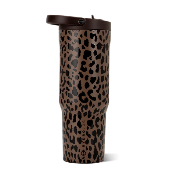 Brown Leopard 32oz Sport Bottle