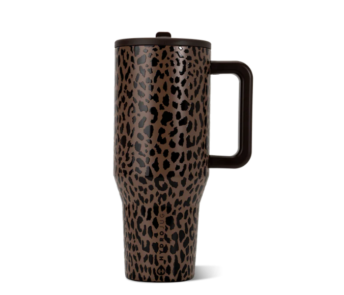 HydroJug Brown Leopard 40oz Traveler