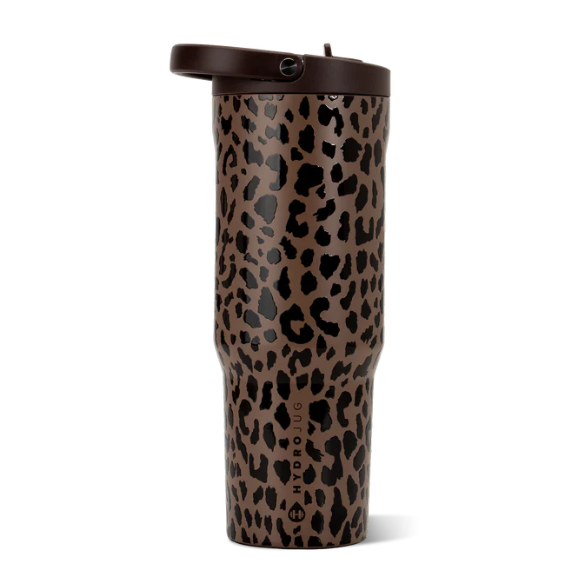 Brown Leopard 40oz Sport Bottle