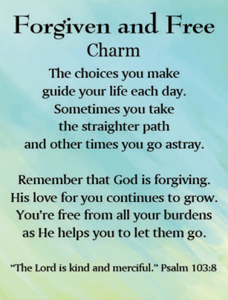 Forgiven and Free Charms in a Basket