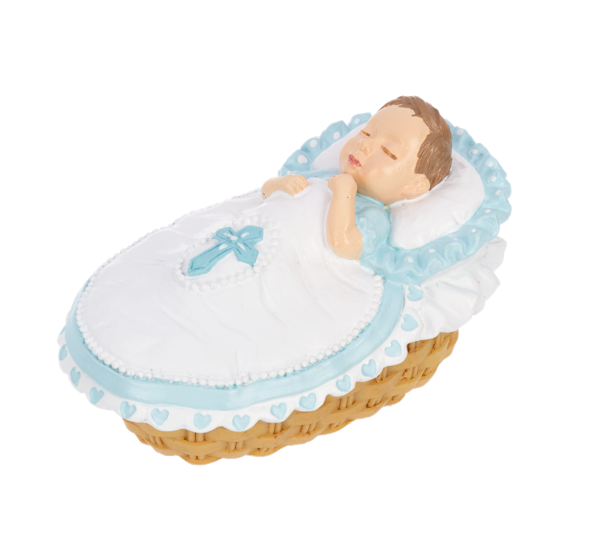 For This Child We Have Prayed - Bassinet Trinket Dish with Rosary