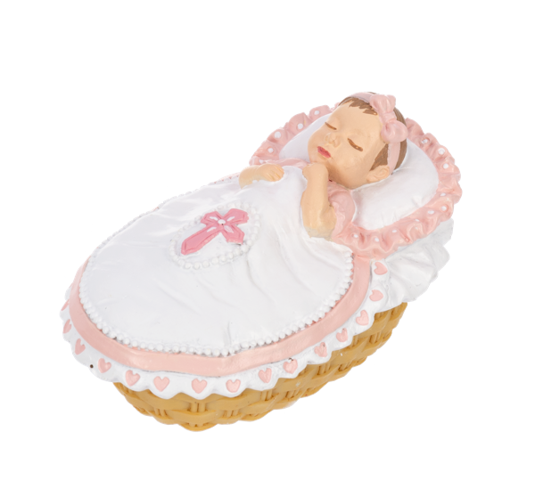 For This Child We Have Prayed - Bassinet Trinket Dish with Rosary