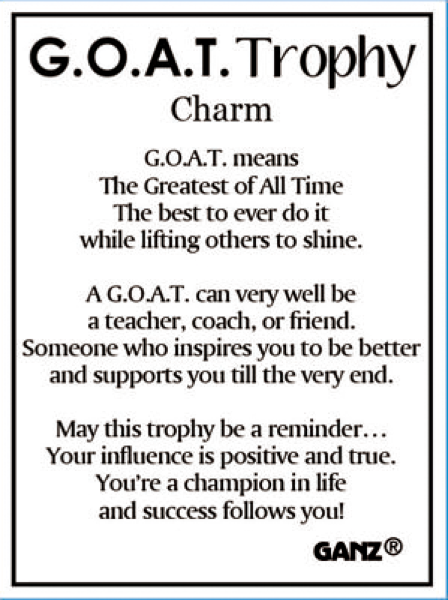 G.O.A.T Trophy Charms