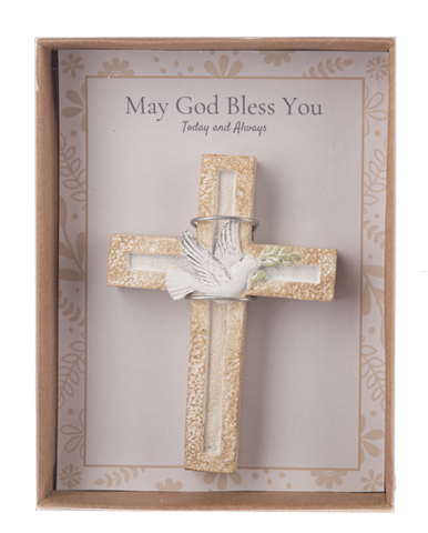 Cross in Gift Box - May God Bless You