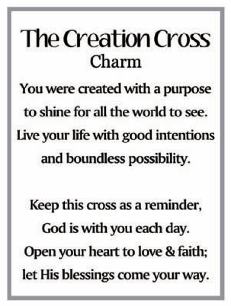 Stain Glass - Cross Charms in a Basket-ER79081