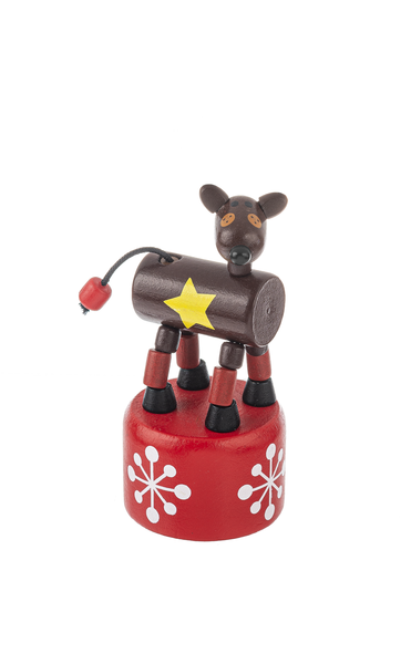 Holiday Wooden Push-Up Puppets