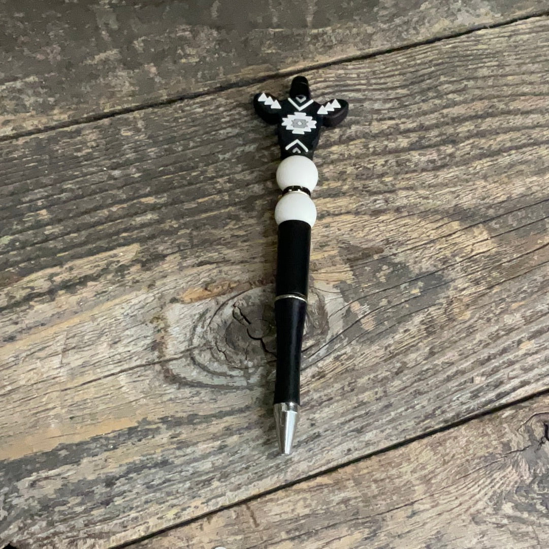 Black Aztec Cow Pen