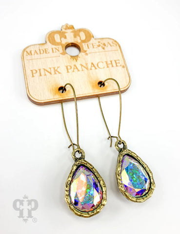 E-501 Austrian crystal teardrop earring