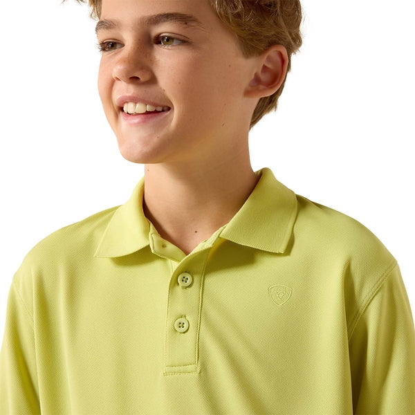 Boy's ARIAT TEK POLO Lime Sherbert - 10071424