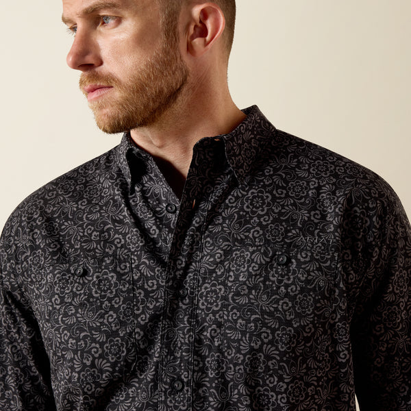 Ariat Printed 360 Airflow Shirt- 10071660-Black