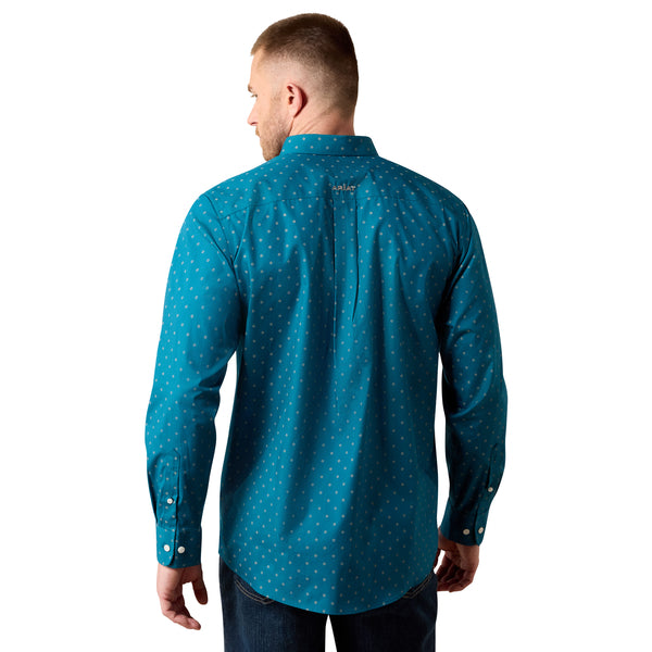 Ariat Men's Wrinkle Free Baptiste Corsair Geo Print Shirt-10079658