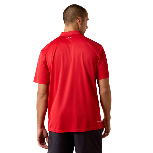 Ariat Men's Tek Polo -10071431- Scarlet