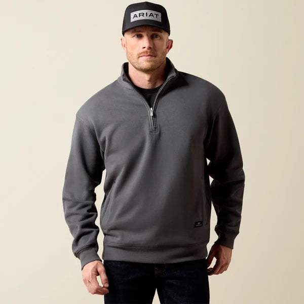 ARIAT 10079647 Men's Core 1/4 Zip Sweatshirt Dark Shadow