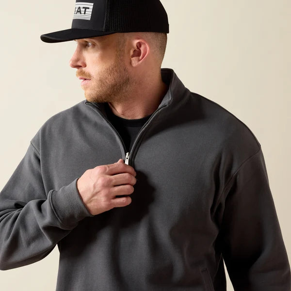 ARIAT 10079647 Men's Core 1/4 Zip Sweatshirt Dark Shadow