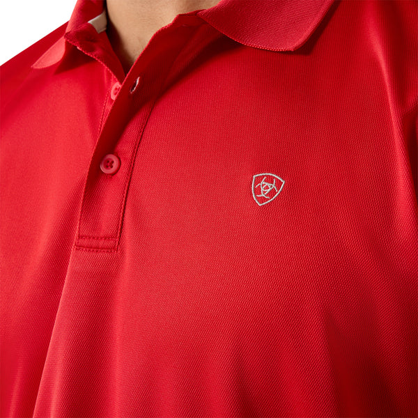 Ariat Men's Tek Polo -10071431- Scarlet