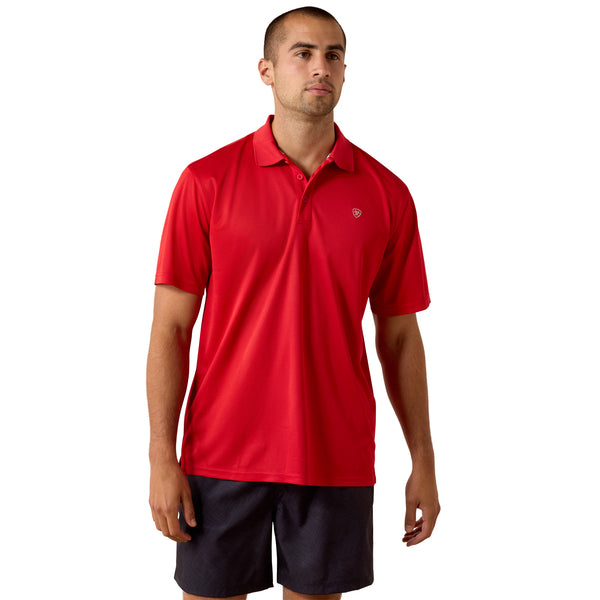 Ariat Men's Tek Polo -10071431- Scarlet