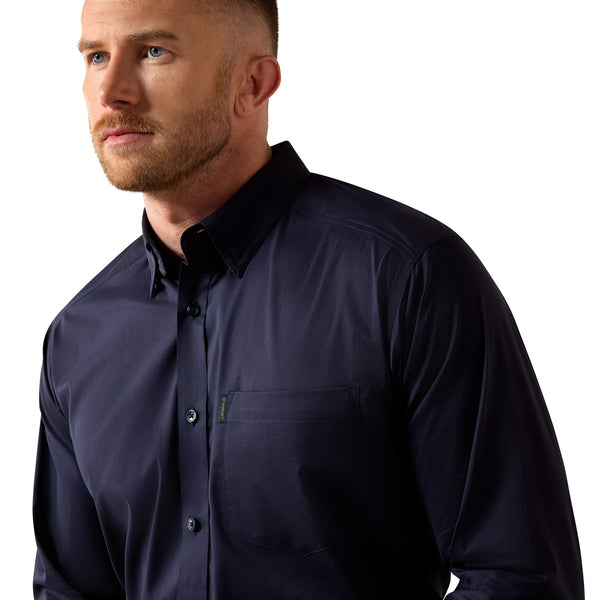 Ariat Men's Men's Everything LS Shirt-Navy - 10079265