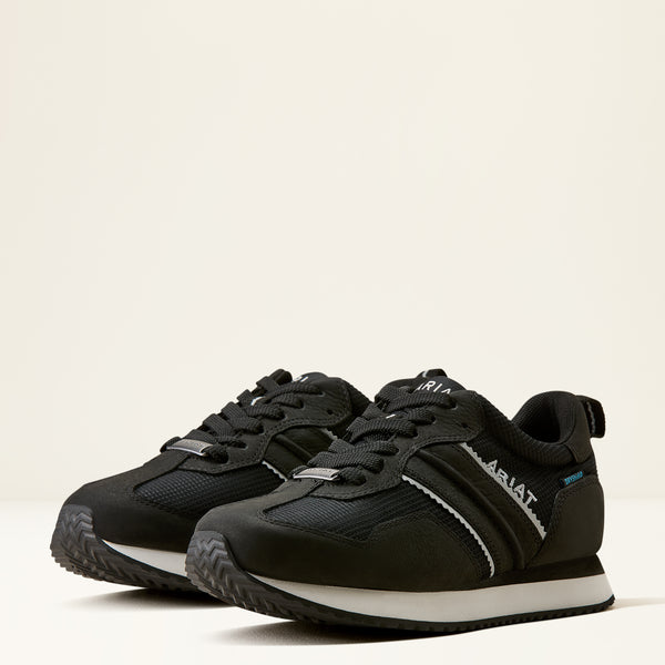 Ariat Ladies Ranch Runner H2O Lace Up Sneakers-10080372- Black