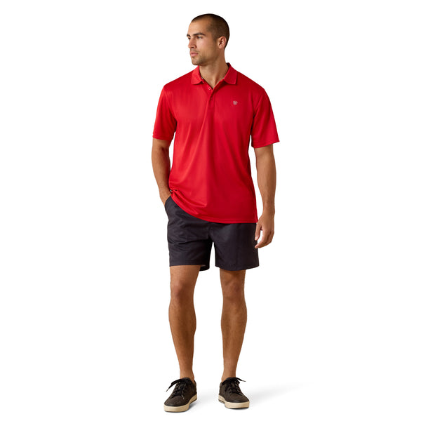 Ariat Men's Tek Polo -10071431- Scarlet