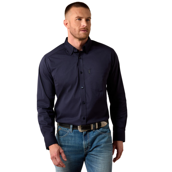 Ariat Men's Men's Everything LS Shirt-Navy - 10079265