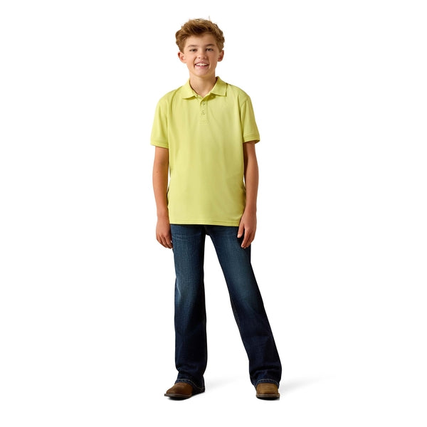 Boy's ARIAT TEK POLO Lime Sherbert - 10071424