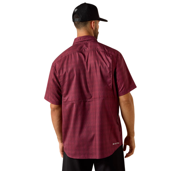 Ariat 10071055 Mens VentTEK Outbound Classic Fit Shirt -Maroon