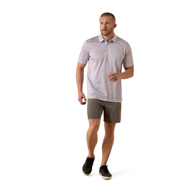 Ariat All Over Polo -10071497 White Island Mini Print