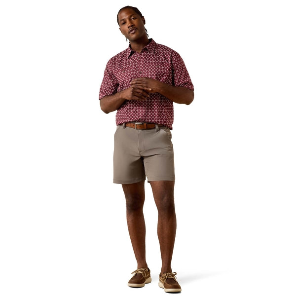 Ariat Printed 360 Airflow Shirt- 10071661 Maroon Banner