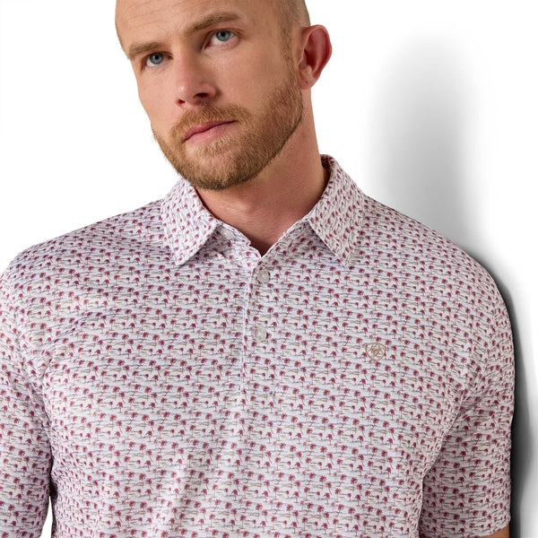 Ariat All Over Polo -10071497 White Island Mini Print