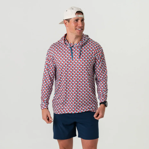 BURLEBO Performance Hoodie - Texas Flag