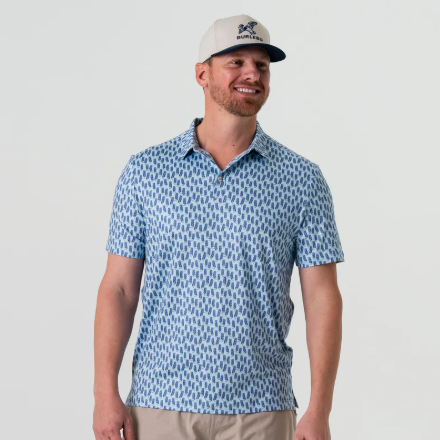 BURLEBO Performance Polo - Bluebonnets
