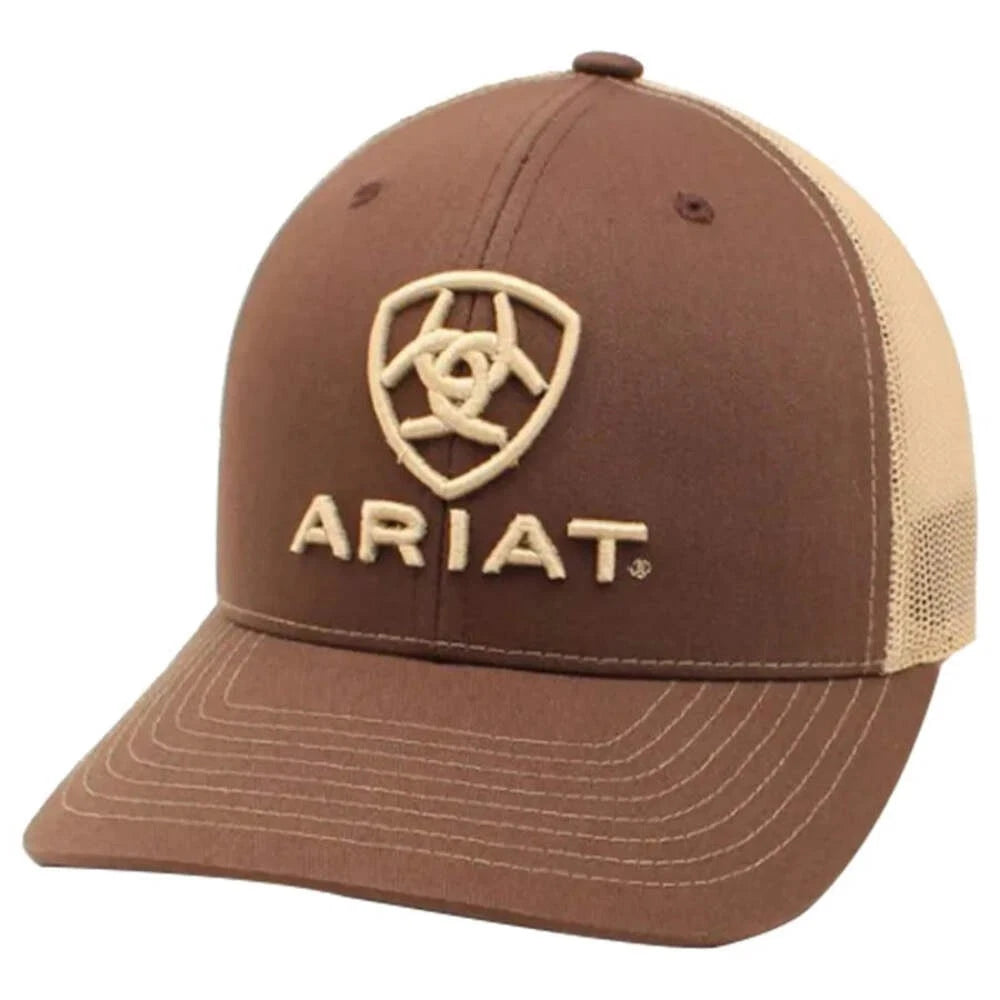 Ariat Youth Brown Embroidered Logo Snap Back - A300095902