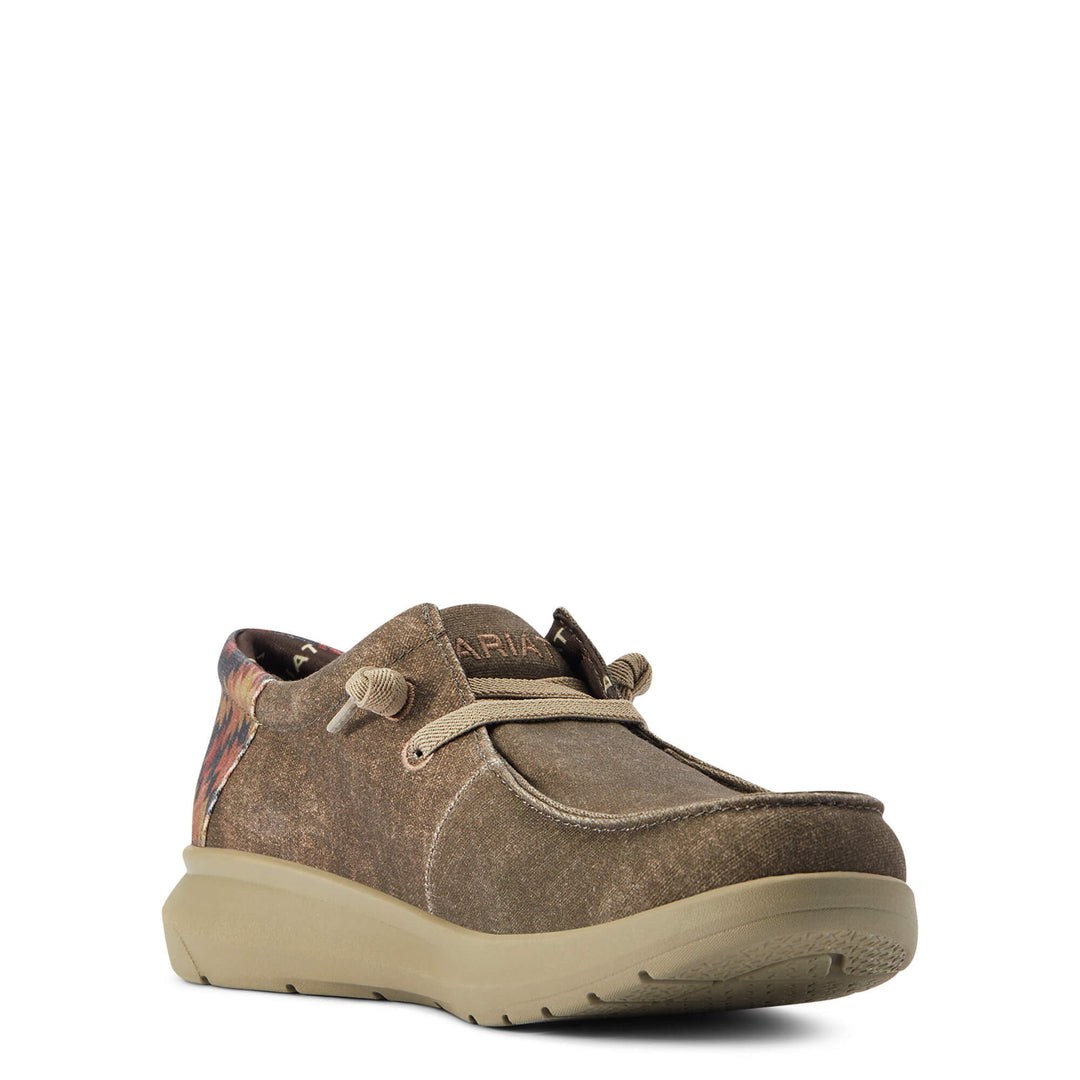 Hilo Stretch Lace Dark Tan Aztec Print