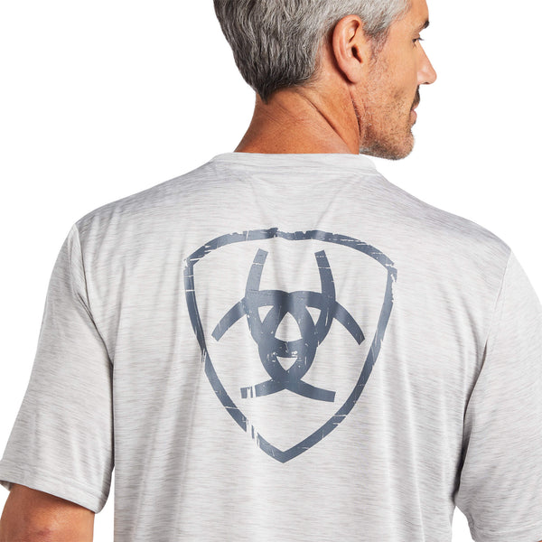 Echo Grey Mens Charger Shield T-Shirt