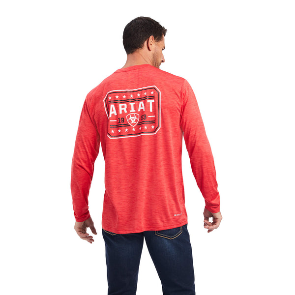MEN'S 10040996 Charger Ariat 93 Liberty T-Shirt- Tango Red