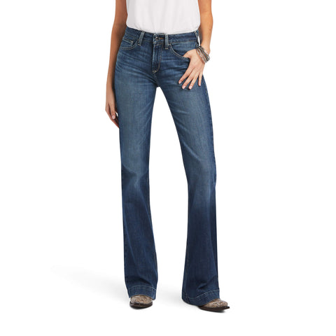 WOMEN'S 10041106 Slim Trouser Daphne Wide Leg Jean-TORONTO