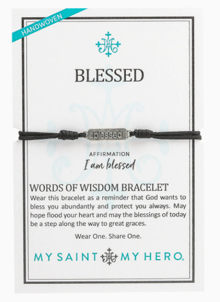 MY SAINT MY HERO Christ within morse code gold bracelet - The