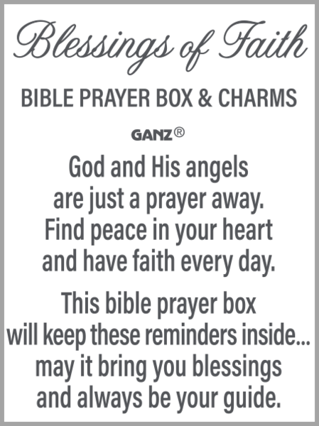 Blessing of Faith Bible Prayer Box and Charms