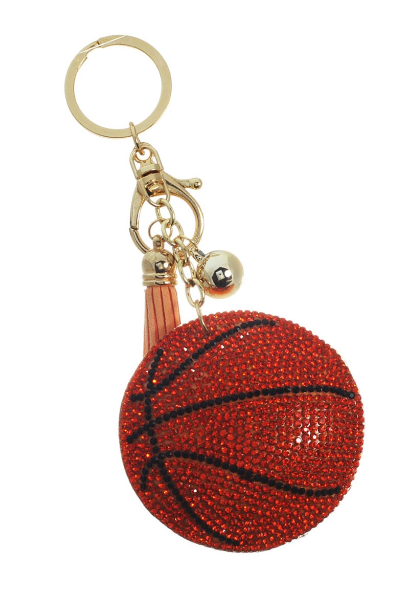 Sparkle Basketball Keychain
