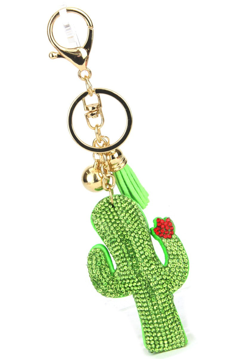 Sparkle Cactus Keychain