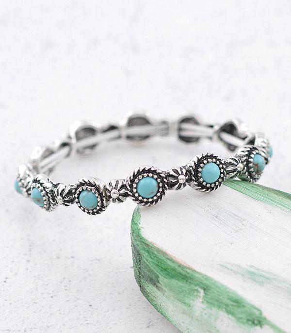 Western Stone Stackable Bracelet
