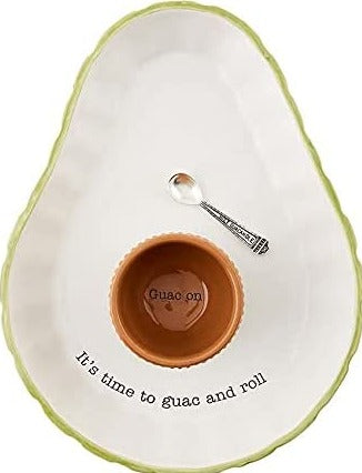 AVOCADO CHIP & DIP SET BY MUD PIE