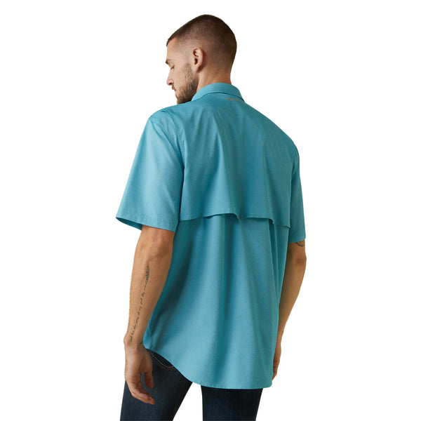 MEN'S Style No. 10043580 Rebar Made Tough VentTEK DuraStretch Work Shirt-CARIBBEAN SEA HEATHER