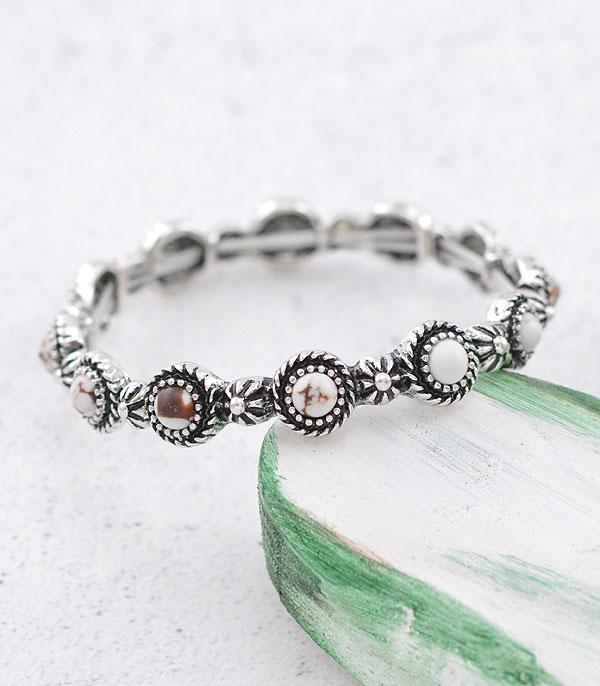 Western Stone Stackable Bracelet
