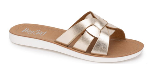 Rouge Gold Metallic Sandals by Corky