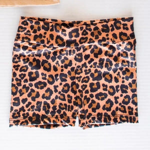 Kenya Biker Shorts in Leopard by Baily's Blossoms