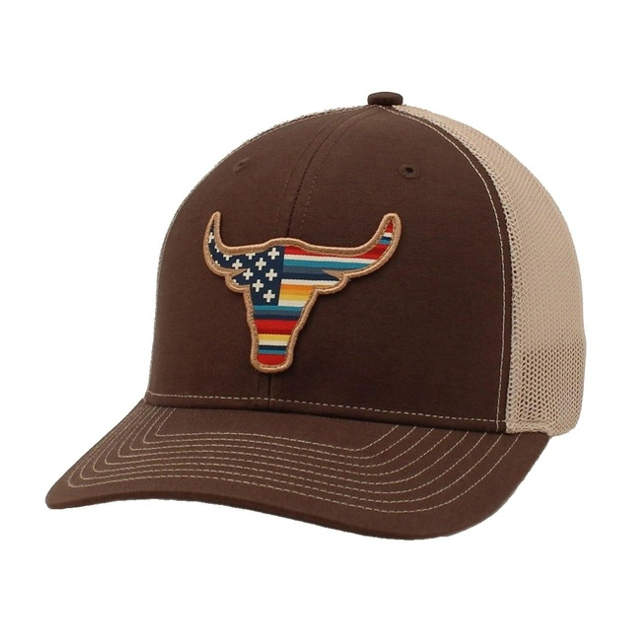 Serape Bull Snapback Patch Cap Hats - A300046002