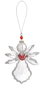 Cardinal Angel Ornaments- Crystal Expressions